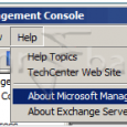 MMC (Microsoft Management Console) versiyonunu Exchange Management Console da sağ üst köşede Help/About Microsoft Management Console diyerek görebilirsiniz. Exchange Server versiyonu için ise; Help/About Exchange Server 2007 diyerek görebilirsiniz. Version […]